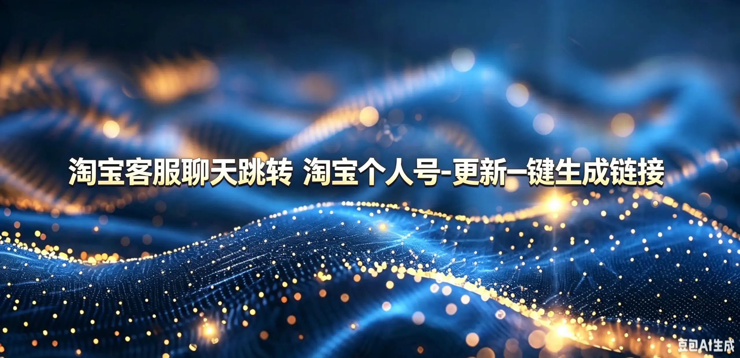 淘宝客服聊天跳转 淘宝个人号-更新一键生成链接-如鱼得水