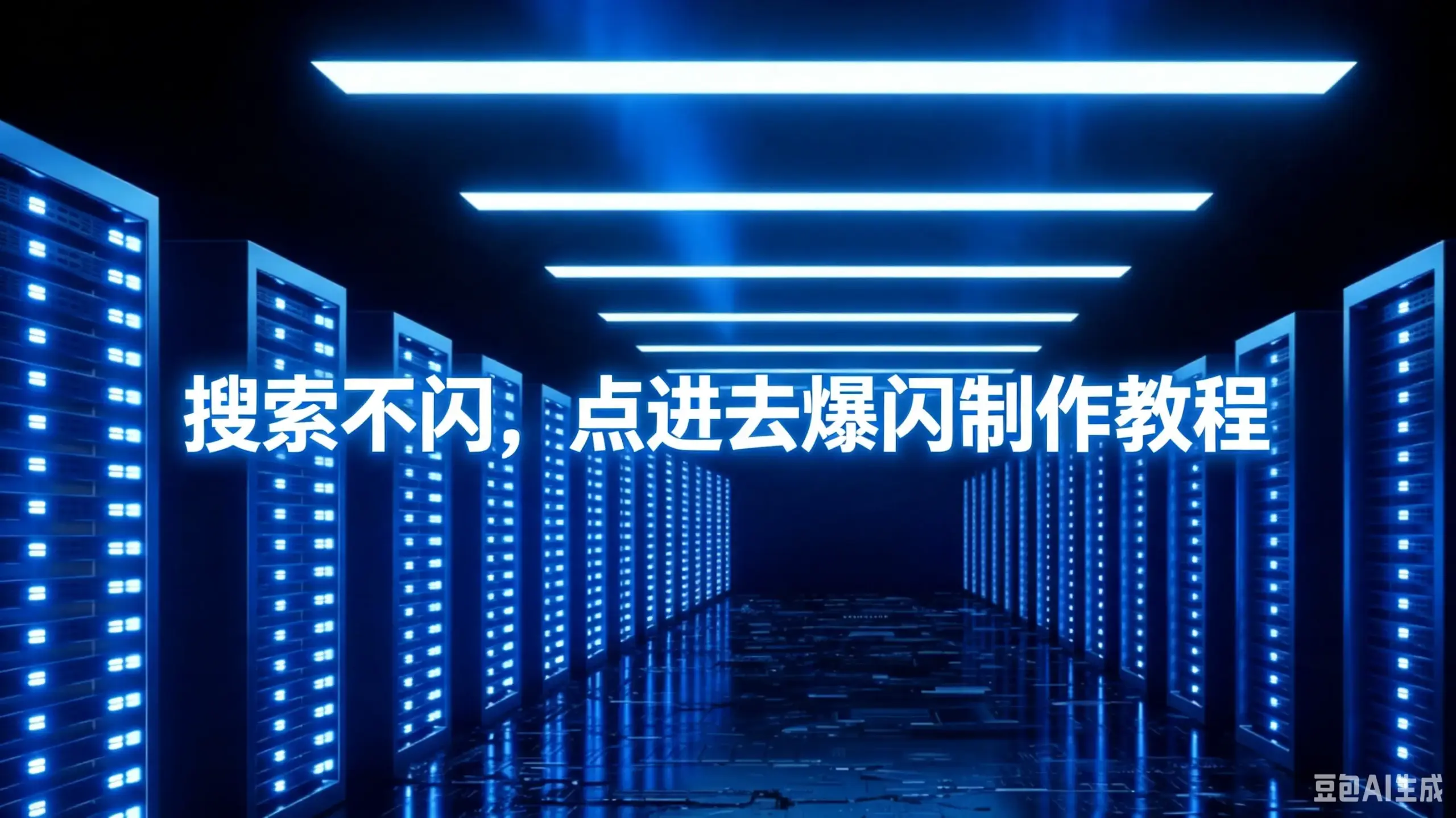 搜索不闪，点进去爆闪制作教程-如鱼得水